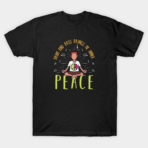 Peace Love Drumming T-Shirt by Tenh